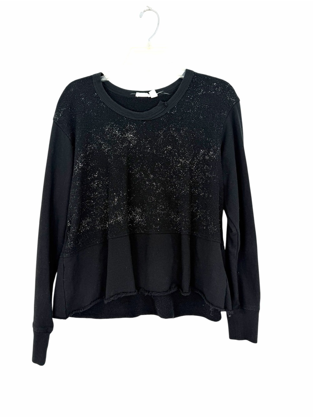 Wilt Black Metallic Speckled Crewneck Sweatshirt